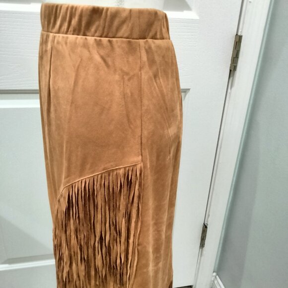 Faux Suede Midi Skirt by American West, Size Medium, NWT - Picture 7 of 13